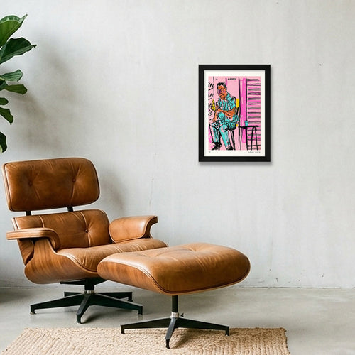 Alberto — A4 (21×30cm, 8×12") Black Frame