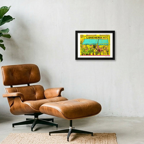 Loncheria — A4 (30×21cm, 12×8") Black Frame